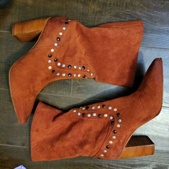 NEW Free People Dakota Boots Womens 9 Suede Slouch Boho Chic Hippie Western - Picture 3 of 10